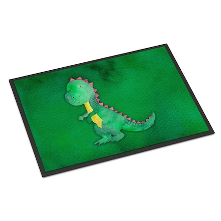 Carolines Treasures 24 x 36 in. Tyrannosaurus Rex Watercolor Indoor or Outdoor Mat BB7401JMAT